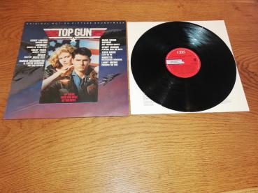 Top Gun Original Motion Picture Soundtrack 1986 CBS 70296 Holländische Pressung VG/VG+/LP Label und Backcover mit Aufkleber versehen)